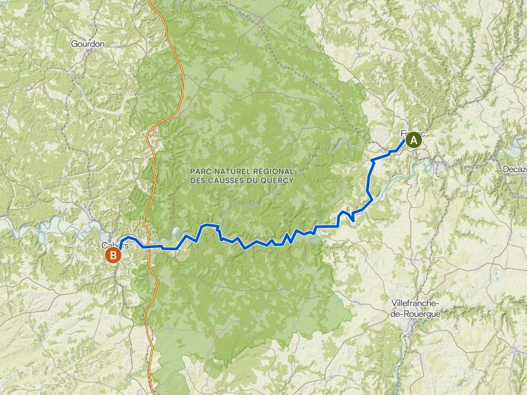 Étape 4 : De Figeac à Cahors — La voie du Puy | Tour à vélo | Komoot